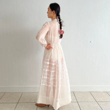 Load image into Gallery viewer, Antique Edwardian white French organza dress