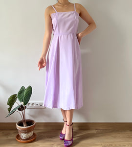 Vintage lilac 50s handmade dress