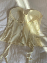 Load image into Gallery viewer, Vintage cream lace bustier