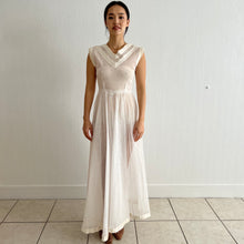 Load image into Gallery viewer, Vintage 1930s stiff tulle white sheer dress