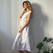 Load image into Gallery viewer, Antique Edwardian white cotton dress