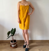 Load image into Gallery viewer, Antique 20s silk slip ocre dyed