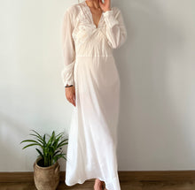 Load image into Gallery viewer, Vintage 1930s cream silk dress