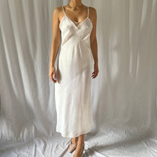 Load image into Gallery viewer, 1940s white slip dress