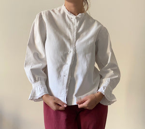 Edwardian warm cotton blouse