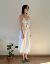 Load image into Gallery viewer, Vintage early 1930s white floral slip dress