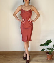 Load image into Gallery viewer, Vintage silky slip dress