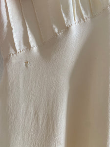 40s cream silk slip dress
