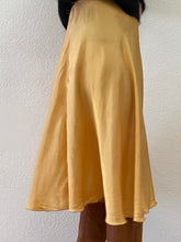 Load image into Gallery viewer, Vintage handmade tangerine rayon skirt