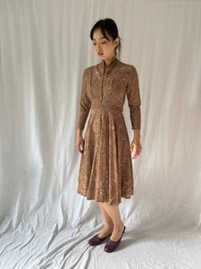 Vintage 1940s wool dress