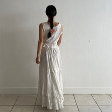 Load image into Gallery viewer, Antique Victorian white cotton maxi skirt
