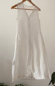 Edwardian sheer organdy white dress