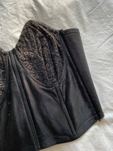 Load image into Gallery viewer, Rare vintage La Perla 50s silk and lace bustier