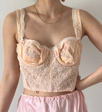 Load image into Gallery viewer, Vintage 1950s light peach lace bra