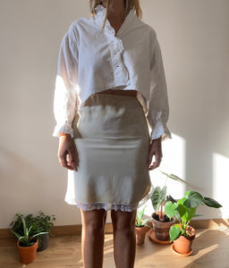 Vintage tie dye mini skirt