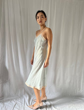 Load image into Gallery viewer, 1930s silk lace slip dress in Alice Blue