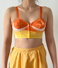 Load image into Gallery viewer, Vintage hand dyed flame bustier